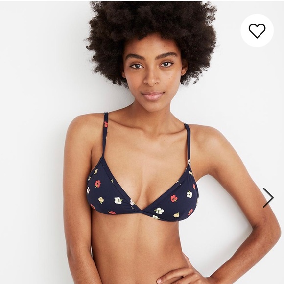 Madewell Other - Madewell Second Wave Bralette Bikini Top Floral M